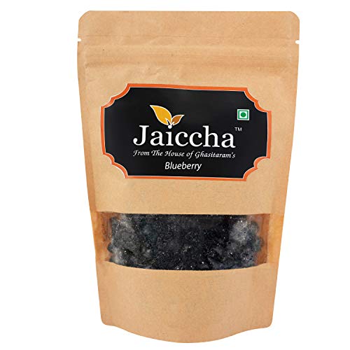 Jaiccha Ghasitaram Dehydrated Dried Blueberries 200 GMS in Brown Paper Pouch von Jaiccha