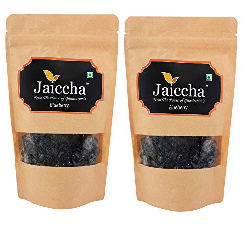 Jaiccha Ghasitaram Dehydrated Dried Blueberries 400 GMS in Brown Paper Pouch von Jaiccha