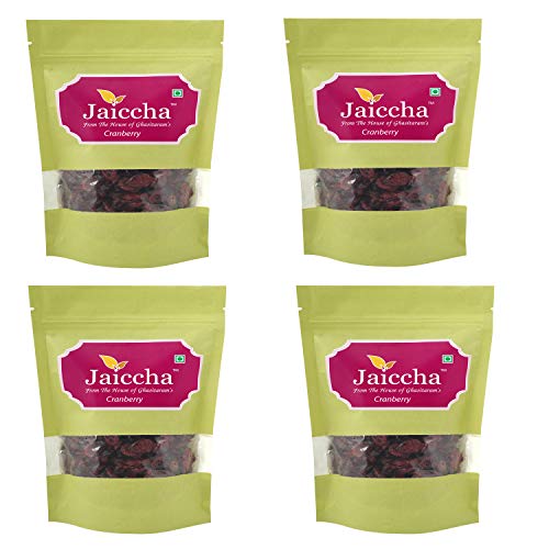 Jaiccha Ghasitaram Dehydrated Dried Cranberries 800 GMS in Green Paper Pouch von Jaiccha