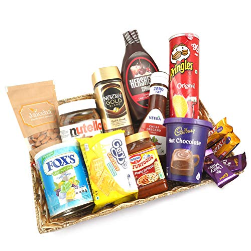 Ghasitaram Gifts Jaiccha Diwali - Basket of 14 Goodies |Diwali,Holi,Valentine,Birthday,Anniversary,Gift for Her,Him,Mothers Day,Fathers Day| von Jaiccha