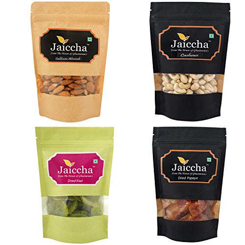 Jaiccha Ghasitaram Diwali Gifts Best of 4 Almonds, Cashews, Kiwi and Papaya von Jaiccha