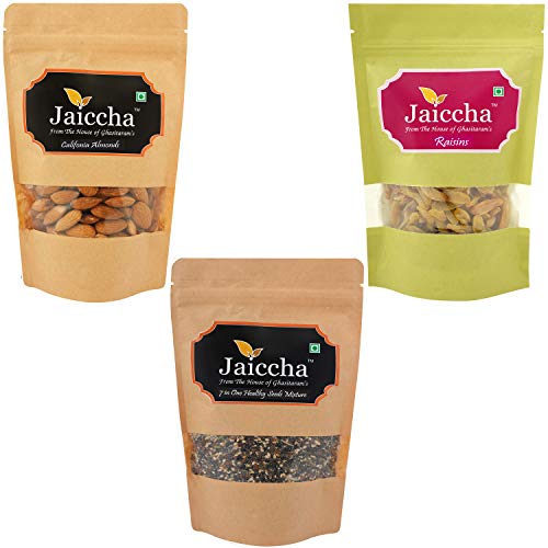 Jaiccha Ghasitaram Diwali Gifts Best of Almonds, Rasins and Mix Seeds von Jaiccha