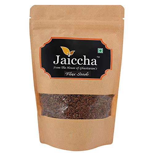 Jaiccha Ghasitaram Flax Seeds 200 GMS in Brown Paper Pouch von Jaiccha