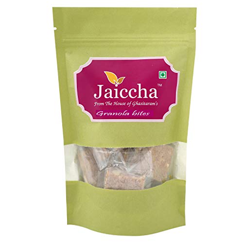 Jaiccha Ghasitaram Granola Bites 200 GMS in Green Paper Pouch von Jaiccha
