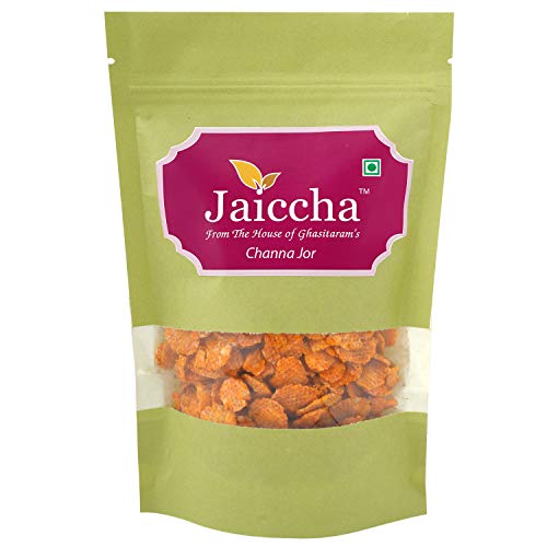 Jaiccha Ghasitaram Holi Gifts Holi Namkeen - Chana JOR 200 GMS in Green Paper Pouch Jaiccha Ghasitaram Holi Gifts Holi Namkeen - Chana JOR 200 GMS in Green Paper Pouch von Jaiccha