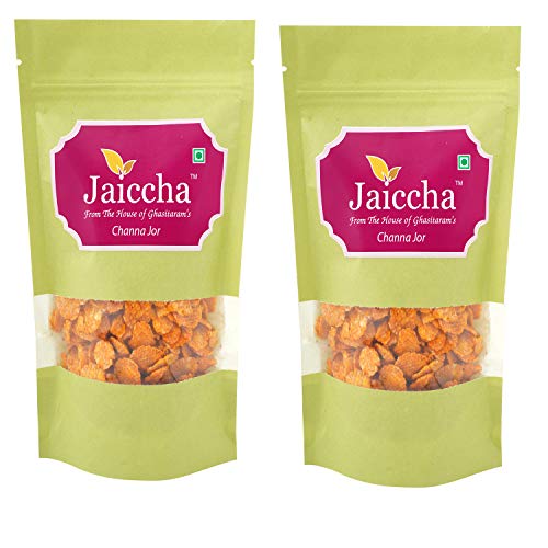 Jaiccha Ghasitaram Holi Gifts Holi Namkeen - Chana JOR 400 GMS in Green Paper Pouch Jaiccha Ghasitaram Holi Gifts Holi Namkeen - Chana JOR 400 GMS in Green Paper Pouch von Jaiccha