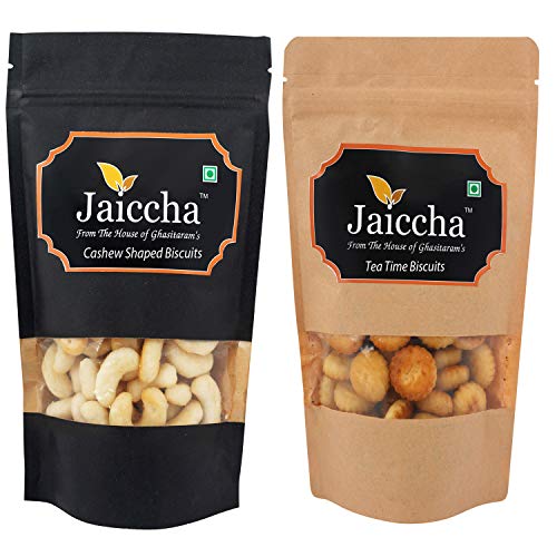 Jaiccha Ghasitaram Pack of 2 Cashew Shaped Biscuits and Tea Time Biscuits Jaiccha Ghasitaram Pack of 2 Cashew Shaped Biscuits and Tea Time Biscuits von Jaiccha