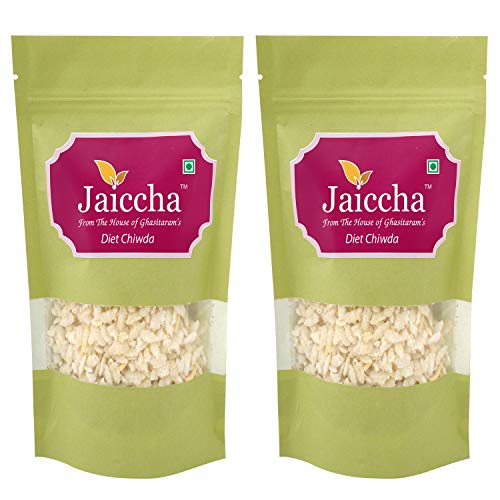 Jaiccha Ghasitaram Pack of 2 Diet Chiwda 75 GMS in Green Paper Pouch Jaiccha Ghasitaram Pack of 2 Diet Chiwda 75 GMS in Green Paper Pouch von Jaiccha