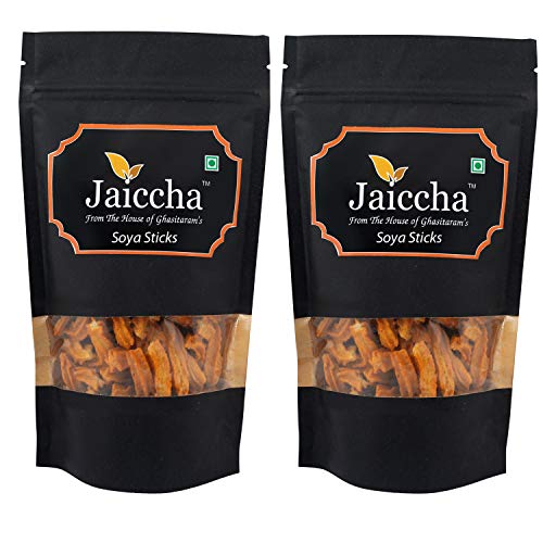 Jaiccha Ghasitaram - Pack of 2 SOYA Sticks 100 GMS in Black Paper Pouch Jaiccha Ghasitaram - Pack of 2 SOYA Sticks 100 GMS in Black Paper Pouch von Jaiccha