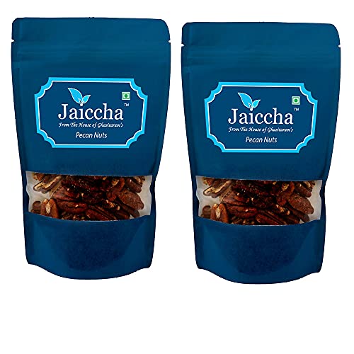 Jaiccha Ghasitaram Pecan Nuts 400 GMS in White Paper Pouch von Jaiccha