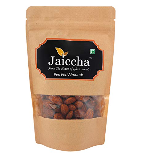 Jaiccha Ghasitaram Peri Peri Almonds 200 GMS in Brown Paper Pouch von Jaiccha