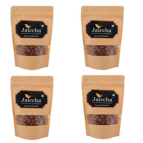 Jaiccha Ghasitaram Peri Peri Almonds 800 GMS in Brown Paper Pouch von Jaiccha