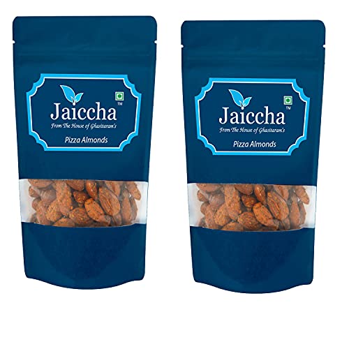 Jaiccha Ghasitaram Pizza Almonds 800 GMS in White Paper Pouch von Jaiccha