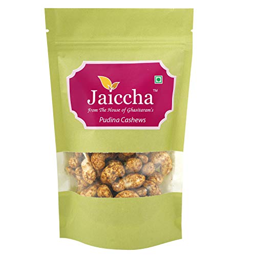 Jaiccha Ghasitaram Pudina Cashews 200 GMS in Green Paper Pouch Jaiccha Ghasitaram Pudina Cashews 200 GMS in Green Paper Pouch von Jaiccha