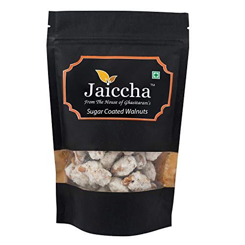 Jaiccha Ghasitaram Sugar Coated Walnuts 200 GMS in Black Paper Pouch Jaiccha Ghasitaram Sugar Coated Walnuts 200 GMS in Black Paper Pouch von Jaiccha