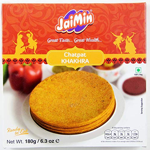 Jaimin Chatpat Khakhra Weizen-Snack Pikant - 200g - 2er-Packung von Jaimin