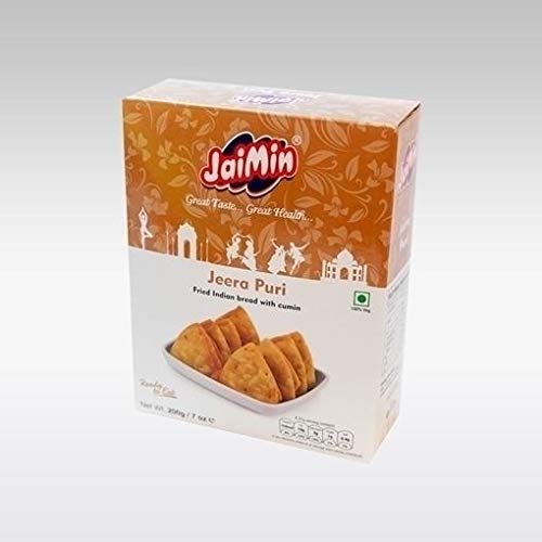 Jaimin Jeera puri indisches Brot mit Kreuzkümmel - 200g - 4er-Packung von Jaimin
