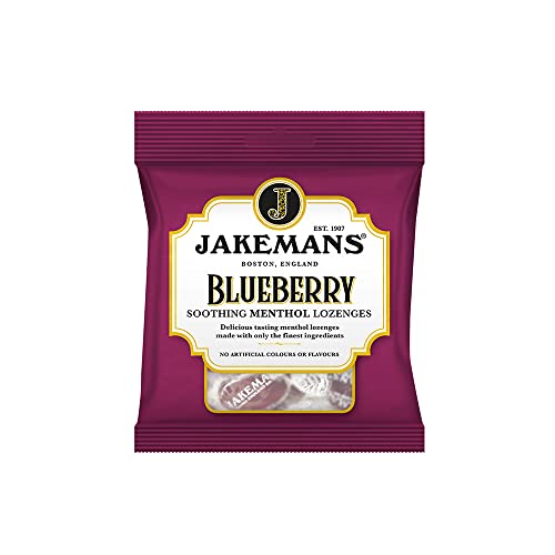 Jakemans Blueberry Menthol Soothing Menthol Sweets 100g von Jakemans