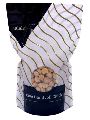 Jalall D’or Bio Macadamia Honig geröstet 1kg – ganze Macadamianüsse mit Honig – Edelnüsse aus fairem Anbau von Jalall D'or
