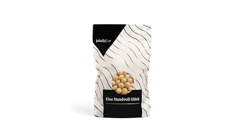 Jalall D’or Macadamia Nüsse geröstet gesalzen ganze und halbe Nusskerne 1 kg Macadamiakerne aus fairem Anbau von Jalall D'or