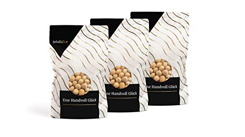 Premium MACADAMIA NÜSSE BIO ROHKOSTQUALITÄT von Jalall D'or | aus Kenia | ganze Nüsse | fair gehandelt aus kleinem Bauernprojekt| frisch abgefüllt | cremig knackiger Macadamia Geschmack | 3 x 1kg von Jalall D'or