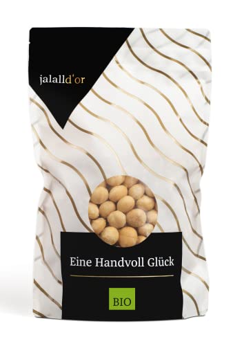 Premium MACADAMIA NÜSSE BIO ROHKOSTQUALITÄT von Jalall D'or | aus Kenia | ganze Nüsse | fair gehandelt aus kleinem Bauernprojekt| frisch abgefüllt | cremig knackiger Macadamia Geschmack | 1kg von Jalall D'or