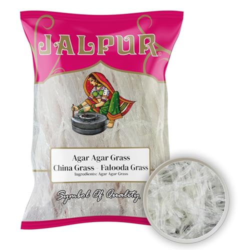 Agar-Agar Gras/China-Gras/Faluda Gras (vegetarische Gelatine) - 100 g von Jalpur