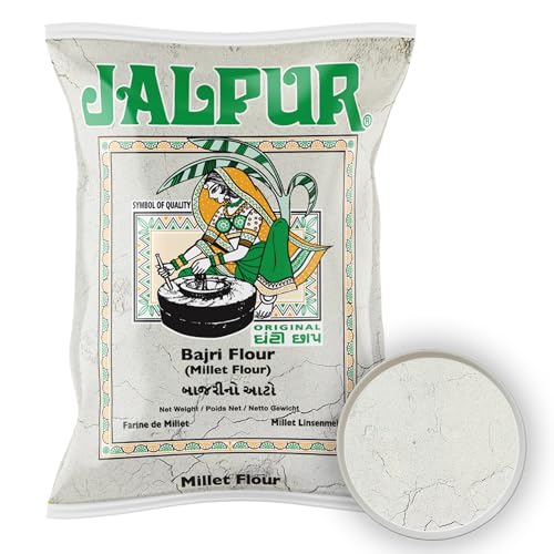 Jalpur - Mit Mühlsteinen gemahlenes Hirsemehl (Bajri) - 2 kg von Jalpur