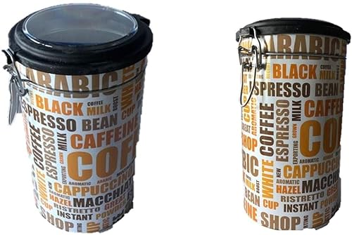 Bügelverschlussddose für Kaffee - die Kaffeedose hält Kaffeebohnen/Pulver luftdicht länger frisch - Retro Kaffeedose - Kaffeedose 500g Bohnen von James Premium