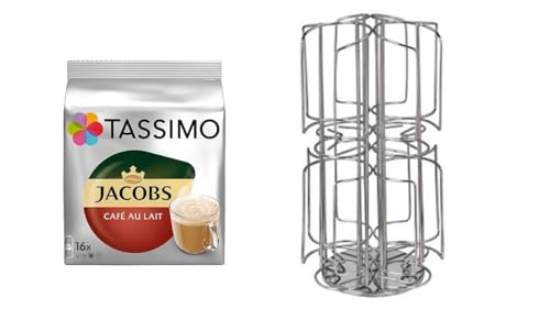 Cafe Au Lait Aktion mit Drehständer für 48 Kaffeekapseln passend Cafe Au Lait Aktion mit Drehständer für 48 Kaffeekapseln passend von James Premium