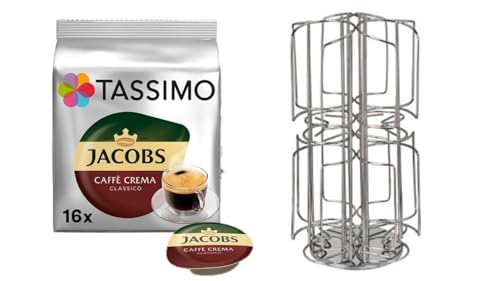 Caffè Crema Classico, Aktion mit Drehständer für 48 Kaffeekapseln passend von James Premium