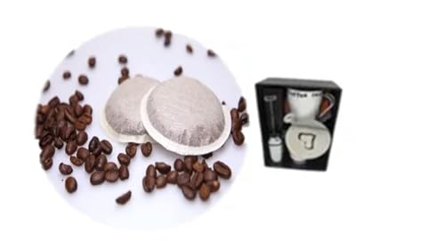 Kaffeepad Mild 16 Stück + Mixer Milchaufschäumer plus Herzschablone Chrom plus 2 Keramiktassen mit Henkel plus Stoffservietten in der Geschenkbox… Kaffeepad Mild 16 Stück + Mixer Milchaufschäumer plus Herzschablone Chrom plus 2 Keramiktassen mit Henkel plus Stoffservietten in der Geschenkbox… von James Premium