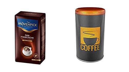 Mövenpick Kaffee Der Himmlische gemahlen, 500 g + Kaffeedose Aroma von James Premium