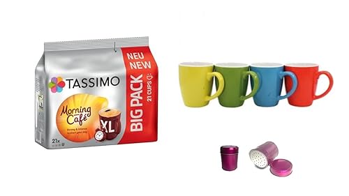 TASSIMO Morning Café - stark und intensiv um den Tag zu starten. Morning Café XL im 21er Big Pack für 21 XL Getränke von James Premium