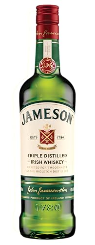 Jameson Irish Whiskey – Blended Irish Whiskey aus feinen, dreifach destillierten Pot Still und Grain Whiskeys – Milder und zeitloser Whiskey aus Irland – 1 x 0,7 l Single Malt Irish von Jameson