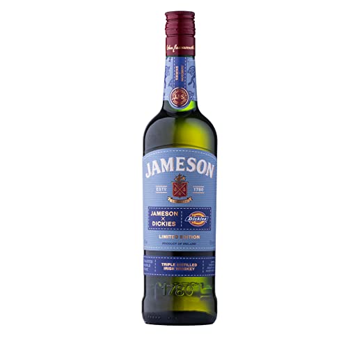 Jameson Irish Whiskey x Dickies, Limited Edition, aus Irland mit Oloroso Sherry Aroma, süßen Holznoten und samtigem Finish, 40% Vol, 0,7 Liter von Jameson