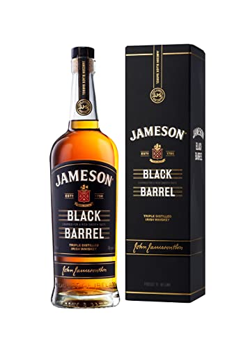 Jameson Black Barrel Irish Whiskey – Blended Irish Whiskey mit Jameson Single Irish Pot Still Whiskeys und seltenem Grain Whiskey – 1 x 0,7 l | 700 ml (1er Pack) von Jameson
