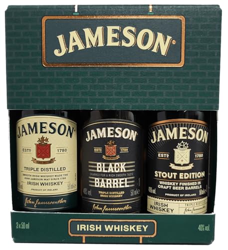 Jameson Irish Whiskey Mini Set 3 x 0,05 Liter 40,0% Vol. von Jameson