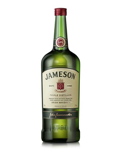 Jameson Irish Whiskey, große XXL Flasche, Blended Single Malt Irish Whiskey aus feinen, dreifach destillierten Pot Still & Grain Whiskeys, 1 x 4,5 l von Jameson