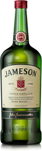 Jameson Irish Whiskey, große XXL Flasche, Blended Single Malt Irish Spirit aus feinen, dreifach destillierten Pot Still & Grain Whiskeys, 1 x 4,5 l von Jameson