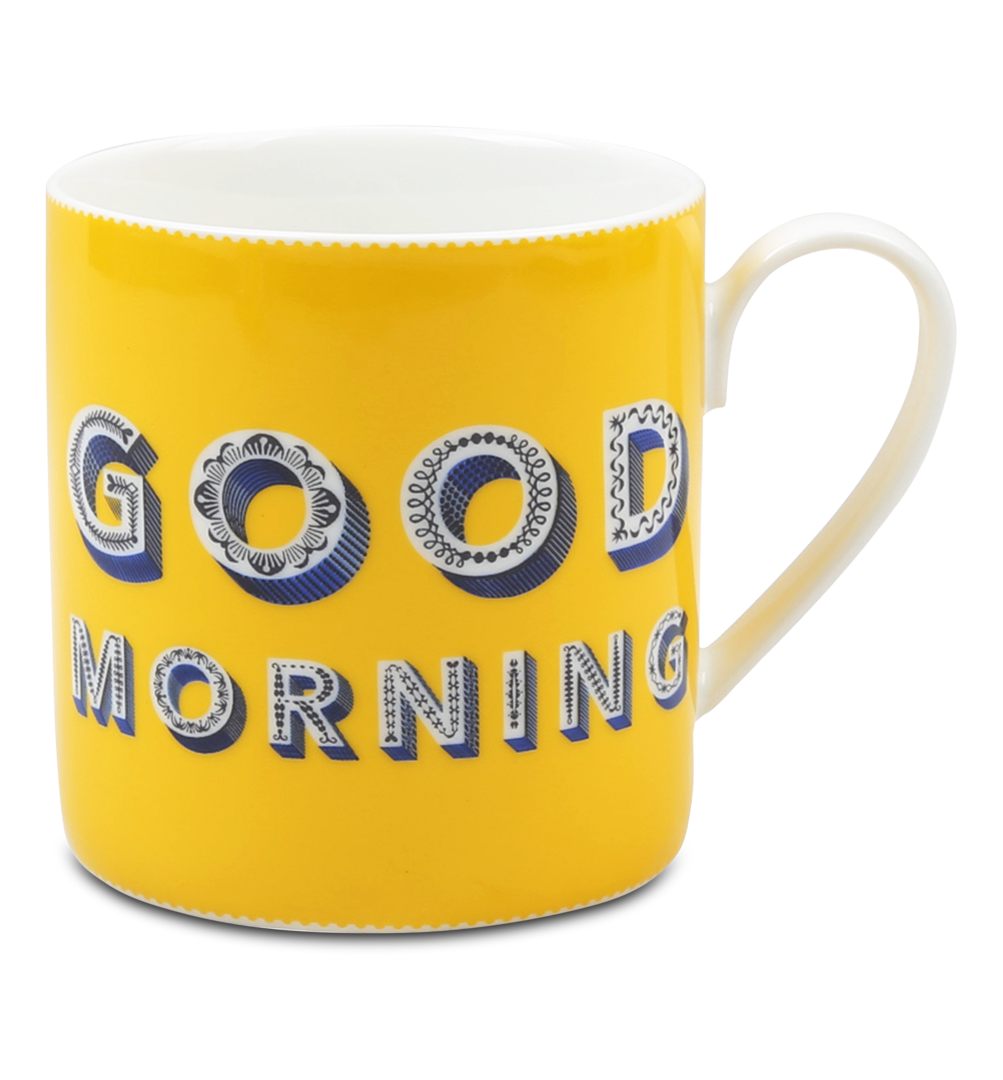 Mug GOOD MORNING gelb Mug GOOD MORNING gelb von Jamida AB