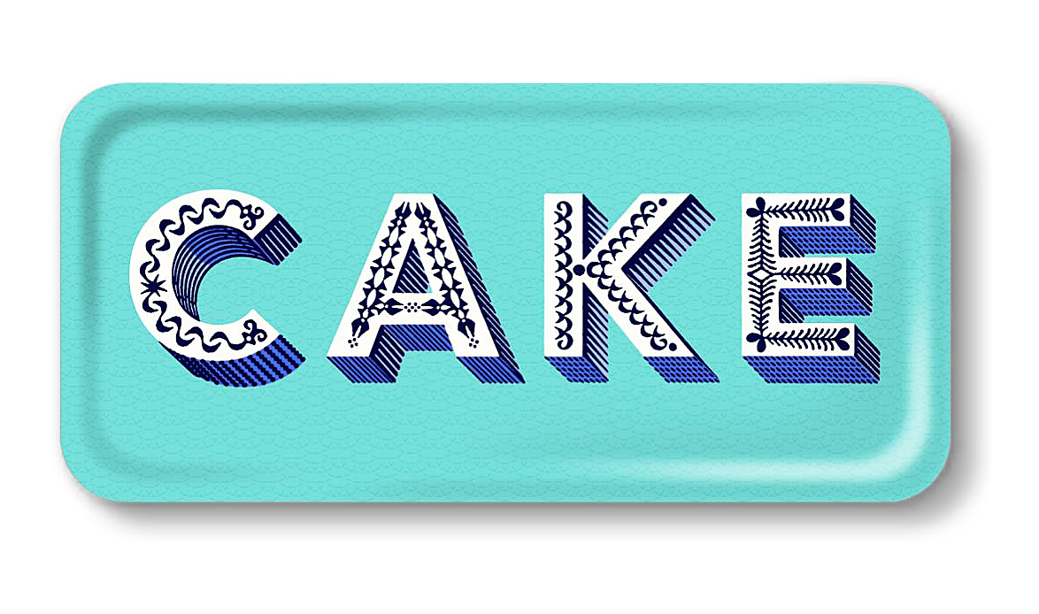 Tablett CAKE aqua Tablett CAKE aqua von Jamida AB