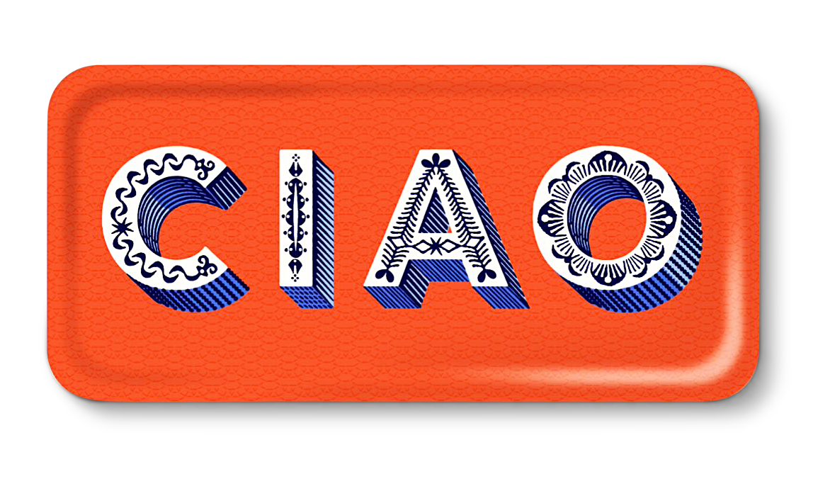 Tablett CIAO orange Tablett CIAO orange von Jamida AB