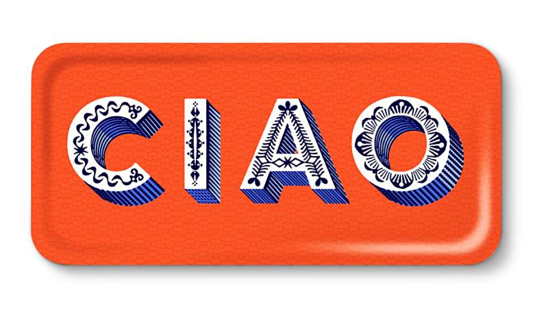 Tablett CIAO orange von Jamida AB