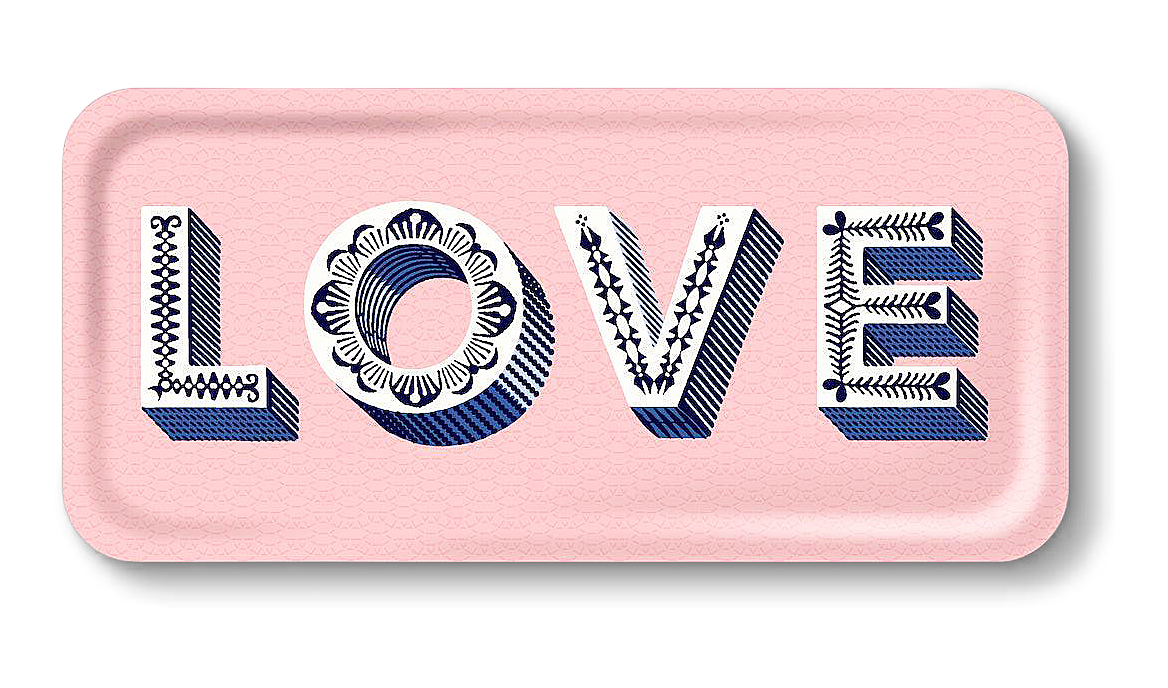 Tablett LOVE Rosa Tablett LOVE Rosa von Jamida AB