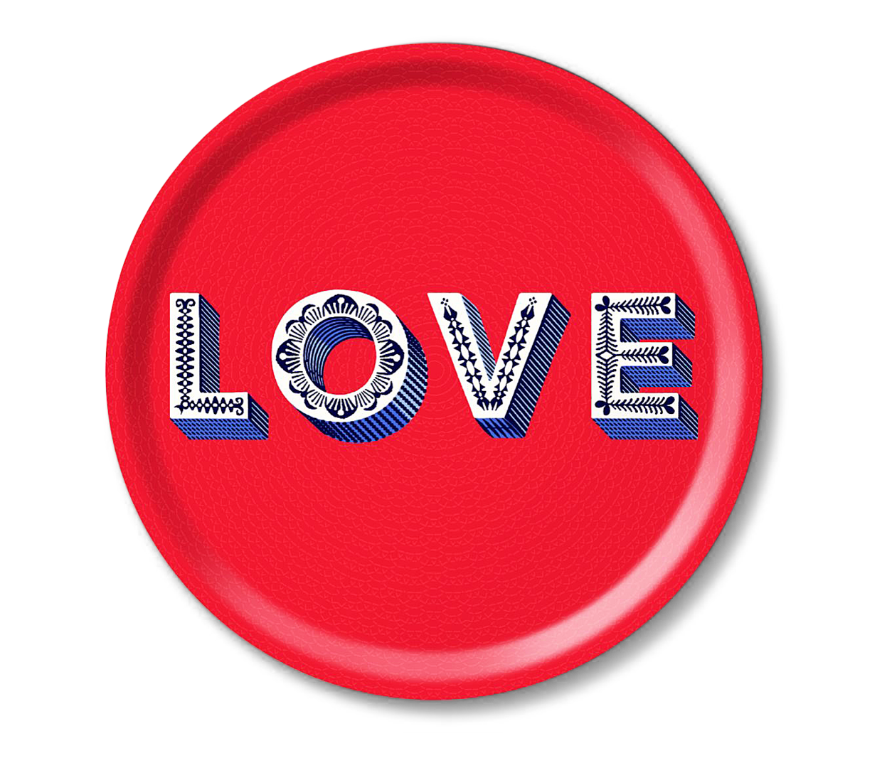 Tablett Love rot Tablett Love rot von Jamida AB