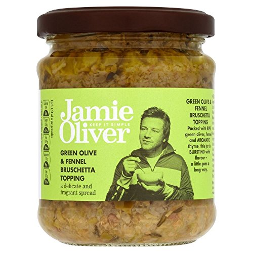 Jamie Oliver Green Olive & Fennel Bruschetta Topping (180g) - Packung mit 2 von Jamie Oliver