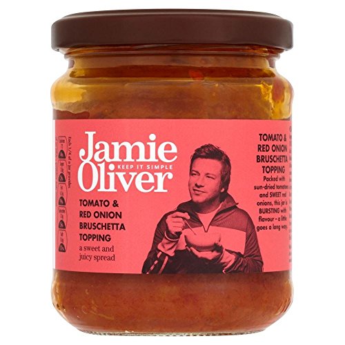 Jamie Oliver Tomaten und roten Zwiebeln Bruschetta Topping (180g) - Packung mit 2 von Jamie Oliver