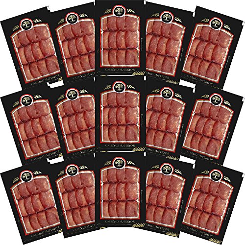 Lot: Lende geräuchert - Spanien 15 Packungen von 100 gr. (Lomo Casero Ahumado de León) von JamonOnline