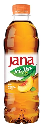 Jana Ice Tea Pfirsich - Erfrischungsgetränk mit Pfirsich Geschmack, Eistee, EINWEG inkl. Pfand, (6 x 500ml) von Jana Ice Tea